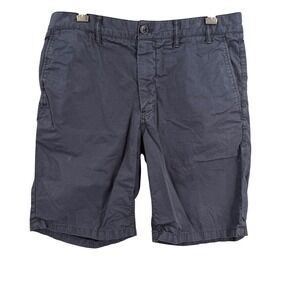 Norse Projects Aros Light Twill Shorts Navy Blue Mens 32 Regular Fit